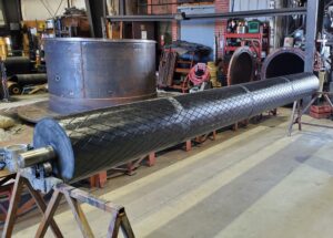 Component for a conveyor belt take-up system