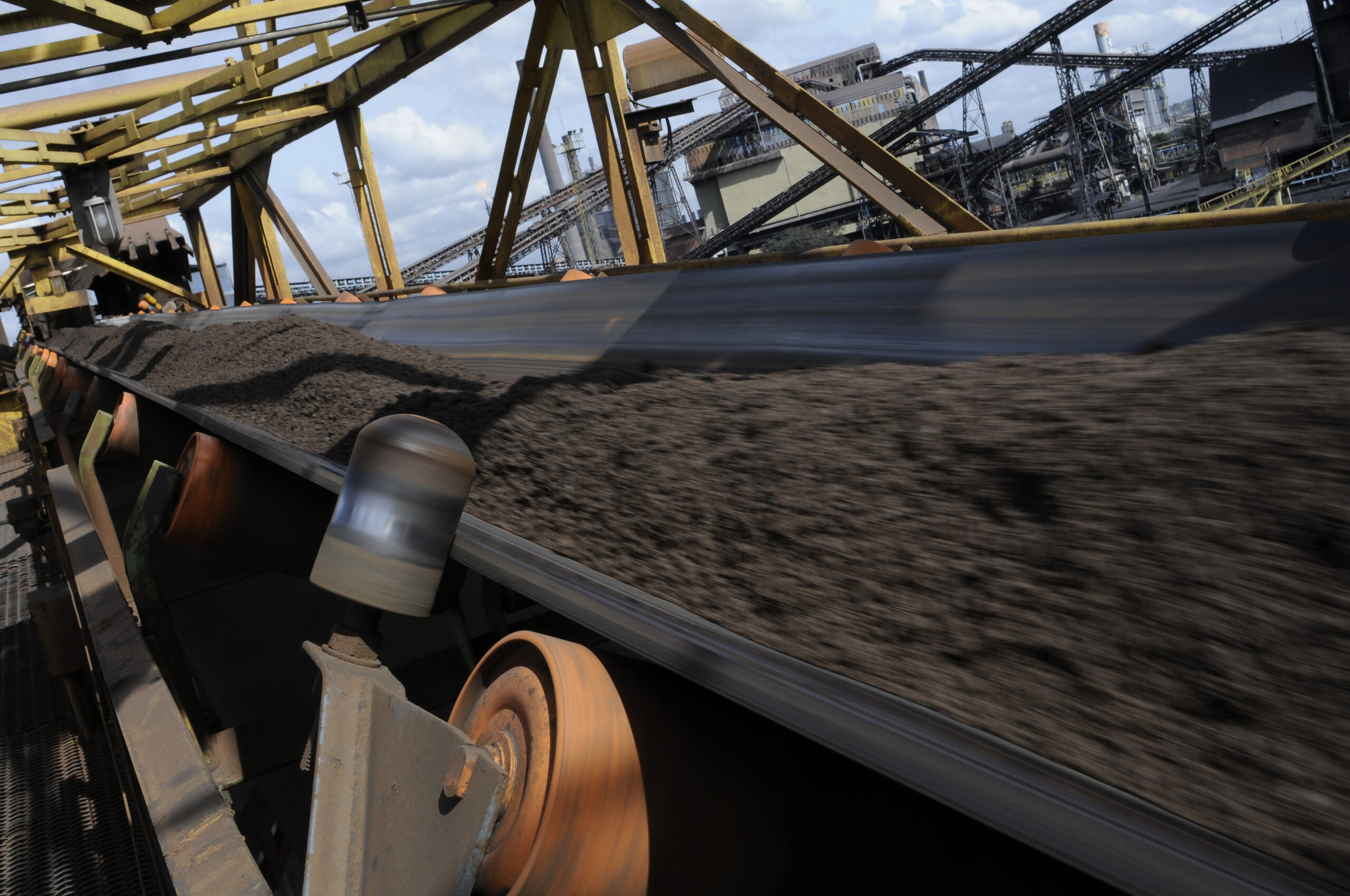 A close up of machinery in the steel industry Rubber molded product
